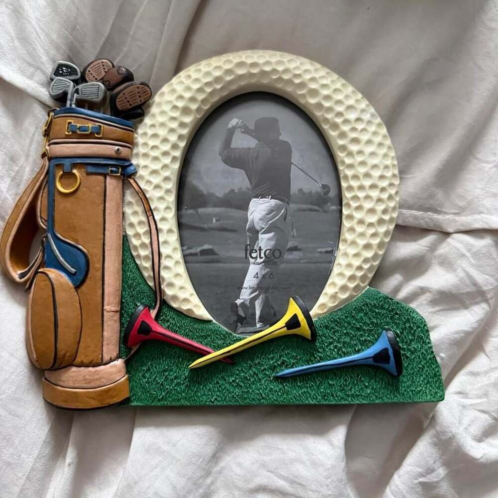 Fetco Golf Picture Frame 4x6 3D Golf Ball Bag Clubs Tees